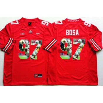 Buckeyes #97 Joey Bosa Red Player Fashion Stitched NCAA Jersey Buckeyes #97 Joey Bosa Red Player Fashion Stitched NCAA Jersey