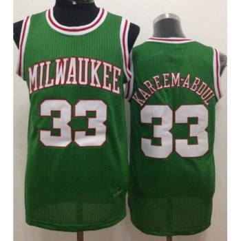 Bucks #33 Kareem Abdul-Jabbar Green Throwback Stitched NBA Jersey Bucks #33 Kareem Abdul-Jabbar Green Throwback Stitched NBA Jersey