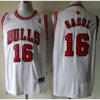 Bulls #16 Pau Gasol White Revolution 30 Stitched Youth NBA Jersey Bulls #16 Pau Gasol White Revolution 30 Stitched Youth NBA Jersey