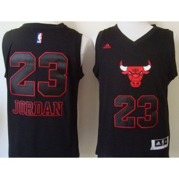 Bulls #23 Michael Jordan Black New Fashion Stitched NBA Jersey Bulls #23 Michael Jordan Black New Fashion Stitched NBA Jersey