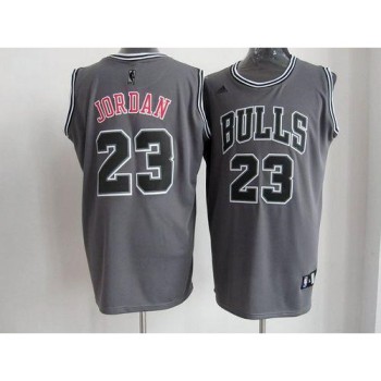 Bulls #23 Michael Jordan Grey Graystone II Fashion Stitched NBA Jersey Bulls #23 Michael Jordan Grey Graystone II Fashion Stitched NBA Jersey