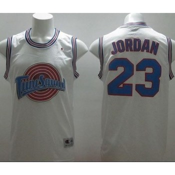 Bulls #23 Michael Jordan White Tune Squad Stitched NBA Jersey Bulls #23 Michael Jordan White Tune Squad Stitched NBA Jersey