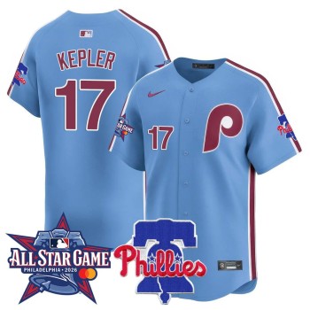 Youth Philadelphia Phillies #17 Max Kepler Light Blue 2026 MLB All-Star Jersey