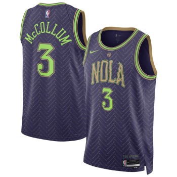 Unisex New Orleans Pelicans CJ McCollum Purple 2024/25 Swingman Player Jersey - City Edition Unisex New Orleans Pelicans CJ McCollum Purple 2024/25 Swingman Player Jersey - City Edition