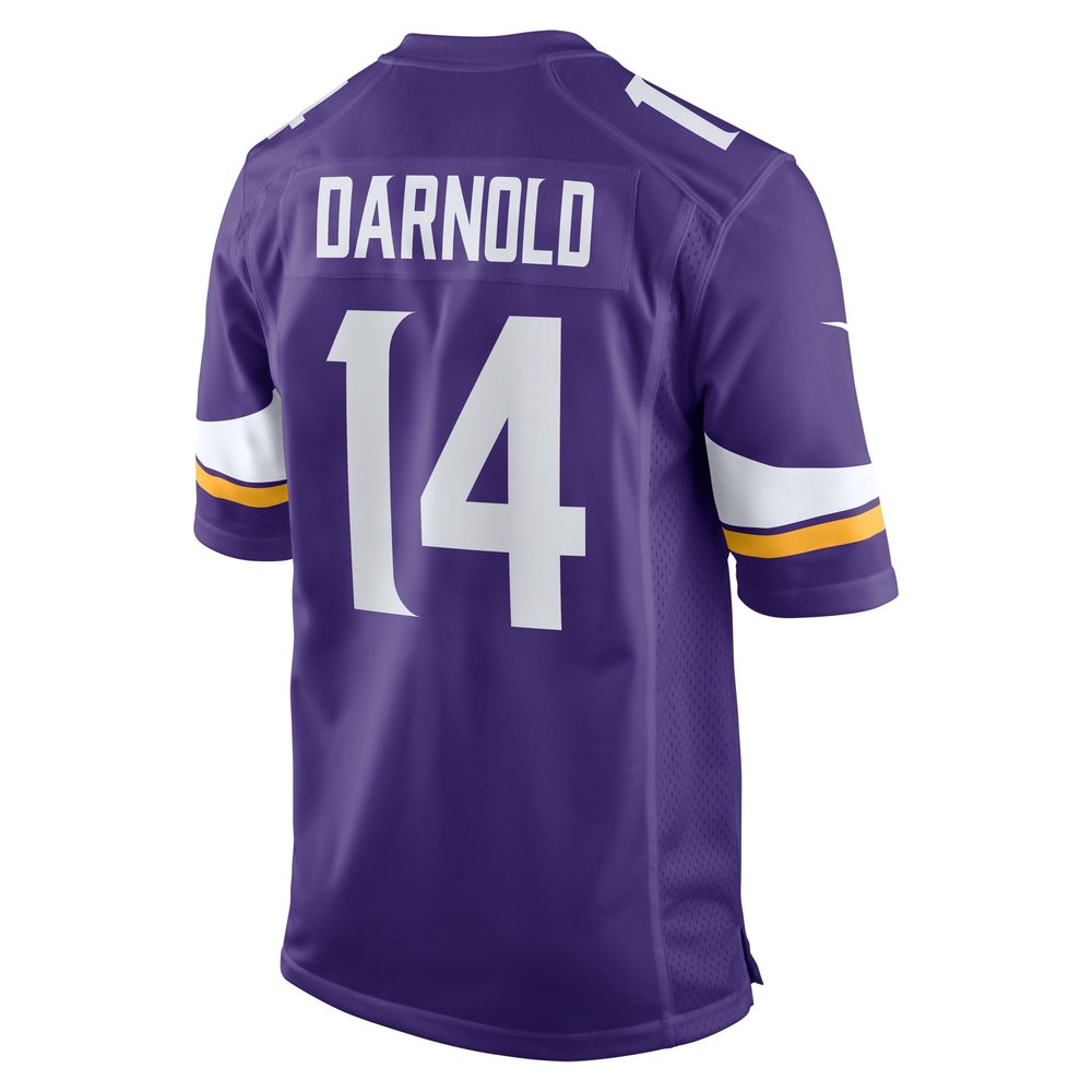 Men's Minnesota Vikings Sam Darnold  Purple Team Game Jersey