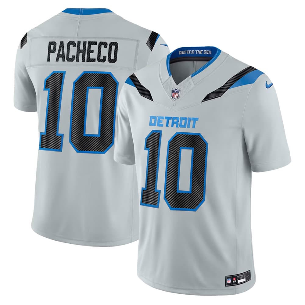 Youth Detroit Lions #10 Isiah Pacheco Grey 2026 Rivalries Collection Vapor F.U.S.E. Limited Jersey