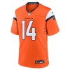 Men's Denver Broncos Courtland Sutton Orange Mile High Collection Game Jersey