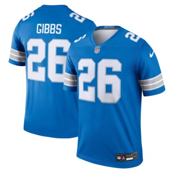 Men's Detroit Lions #26 Jahmyr Gibbs Blue Legend Jersey Men's Detroit Lions #26 Jahmyr Gibbs Blue Legend Jersey