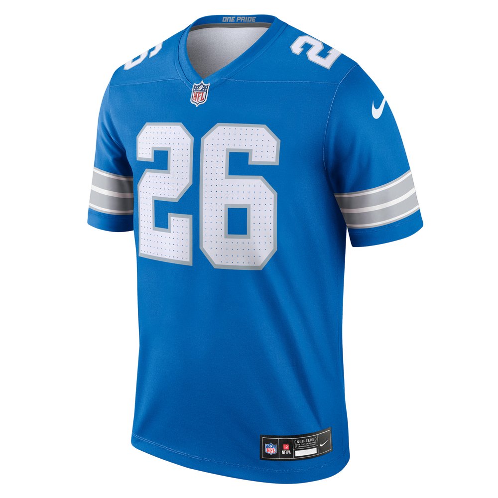Men's Detroit Lions #26 Jahmyr Gibbs Blue Legend Jersey Men's Detroit Lions #26 Jahmyr Gibbs Blue Legend Jersey