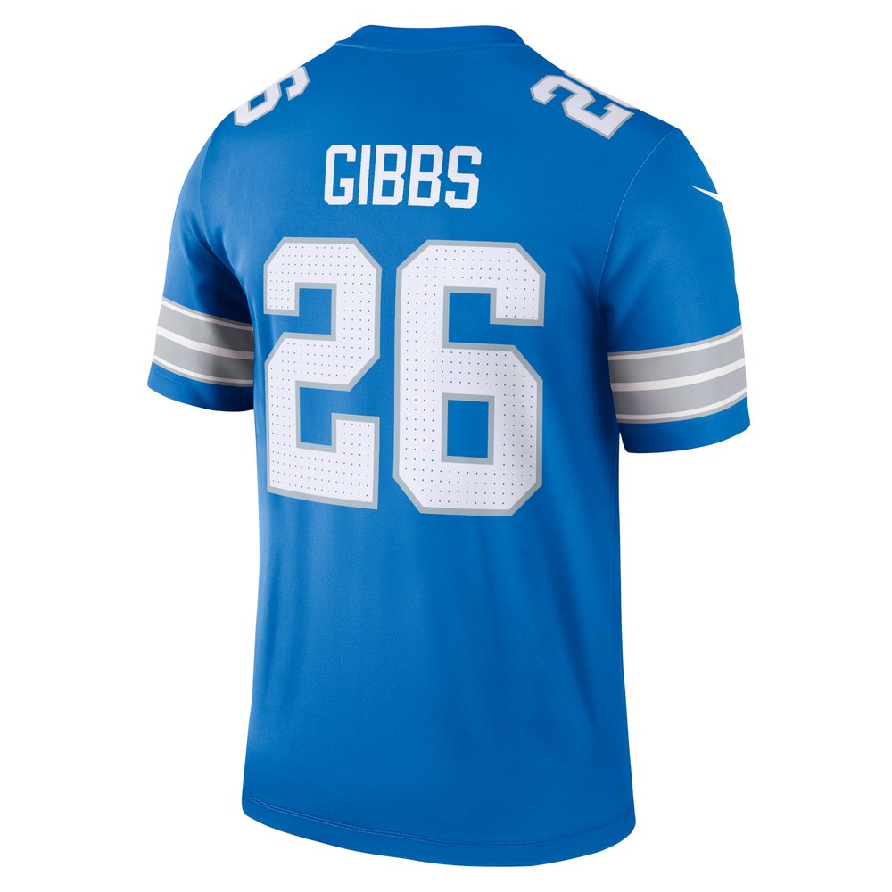 Men's Detroit Lions #26 Jahmyr Gibbs Blue Legend Jersey Men's Detroit Lions #26 Jahmyr Gibbs Blue Legend Jersey