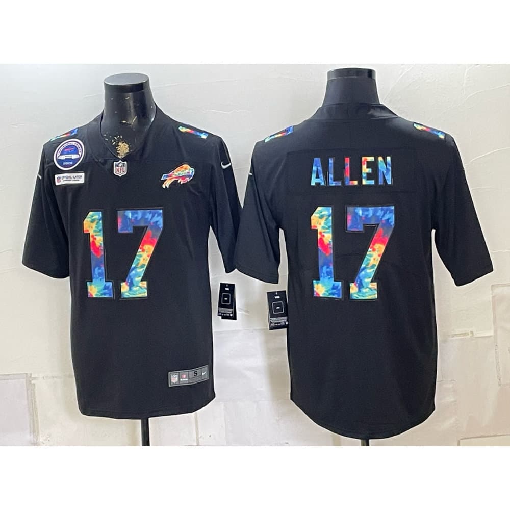 Youth Buffalo Bills #17 Josh Allen Black Vapor Limited Jersey