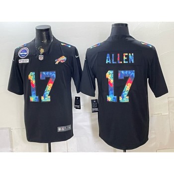 Youth Buffalo Bills #17 Josh Allen Black Vapor Limited Jersey