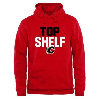 Calgary Flames Top Shelf Pullover Hoodie Red