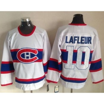 Canadiens #10 Guy Lafleur White CCM Throwback Stitched NHL Jersey Canadiens #10 Guy Lafleur White CCM Throwback Stitched NHL Jersey