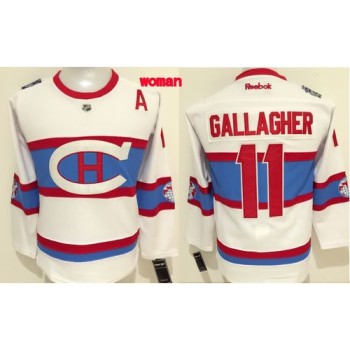 Canadiens #11 Brendan Gallagher White 2016 Winter Classic Women's Stitched NHL Jersey Canadiens #11 Brendan Gallagher White 2016 Winter Classic Women's Stitched NHL Jersey