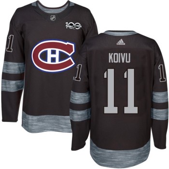 Canadiens #11 Saku Koivu Black 1917-2017 100th Anniversary Stitched NHL Jersey Canadiens #11 Saku Koivu Black 1917-2017 100th Anniversary Stitched NHL Jersey