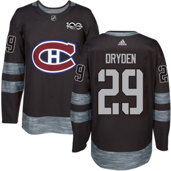 Canadiens #29 Ken Dryden Black 1917-2017 100th Anniversary Stitched NHL Jersey Canadiens #29 Ken Dryden Black 1917-2017 100th Anniversary Stitched NHL Jersey