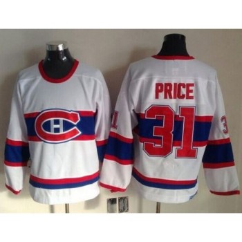 Canadiens #31 Carey Price White CCM Throwback Stitched NHL Jersey Canadiens #31 Carey Price White CCM Throwback Stitched NHL Jersey