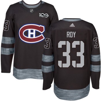 Canadiens #33 Patrick Roy Black 1917-2017 100th Anniversary Stitched NHL Jersey Canadiens #33 Patrick Roy Black 1917-2017 100th Anniversary Stitched NHL Jersey