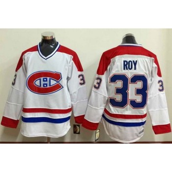 Canadiens #33 Patrick Roy White Stitched NHL Jersey Canadiens #33 Patrick Roy White Stitched NHL Jersey