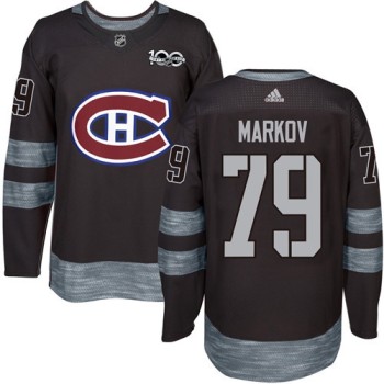 Canadiens #79 Andrei Markov Black 1917-2017 100th Anniversary Stitched NHL Jersey Canadiens #79 Andrei Markov Black 1917-2017 100th Anniversary Stitched NHL Jersey