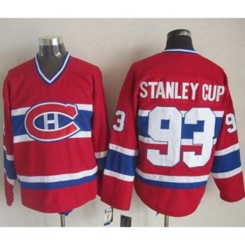 Canadiens #93 Stanley Cup Red CCM Throwback Stitched NHL Jersey Canadiens #93 Stanley Cup Red CCM Throwback Stitched NHL Jersey