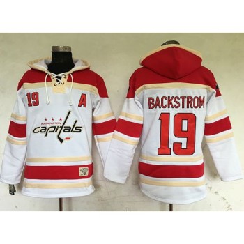 Capitals #19 Nicklas Backstrom White Sawyer Hooded Sweatshirt Stitched NHL Jersey Capitals #19 Nicklas Backstrom White Sawyer Hooded Sweatshirt Stitched NHL Jersey