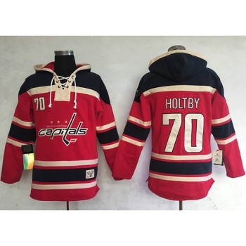 Capitals #70 Braden Holtby Red Sawyer Hooded Sweatshirt Stitched NHL Jersey Capitals #70 Braden Holtby Red Sawyer Hooded Sweatshirt Stitched NHL Jersey