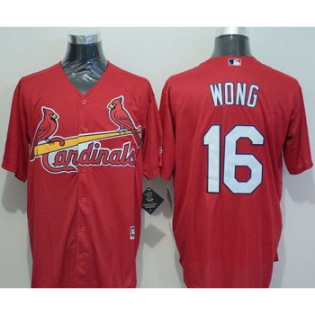 Cardinals #16 Kolten Wong Red New Cool Base Stitched MLB Jersey Cardinals #16 Kolten Wong Red New Cool Base Stitched MLB Jersey