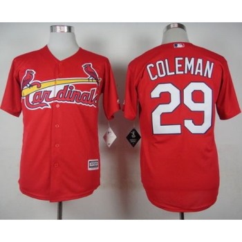Cardinals #29 Vince Coleman Red Cool Base Stitched MLB Jersey Cardinals #29 Vince Coleman Red Cool Base Stitched MLB Jersey