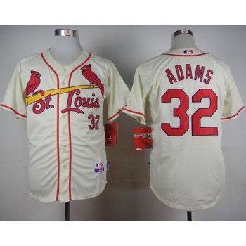 Cardinals #32 Matt Adams Cream Cool Base Stitched MLB Jersey Cardinals #32 Matt Adams Cream Cool Base Stitched MLB Jersey