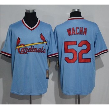 Cardinals #52 Michael Wacha Blue Cooperstown Throwback Stitched MLB Jersey Cardinals #52 Michael Wacha Blue Cooperstown Throwback Stitched MLB Jersey