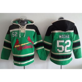 Cardinals #52 Michael Wacha Green Sawyer Hooded Sweatshirt MLB Hoodie Cardinals #52 Michael Wacha Green Sawyer Hooded Sweatshirt MLB Hoodie