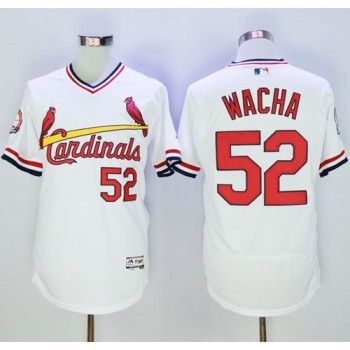 Cardinals #52 Michael Wacha White Flexbase Authentic Collection Cooperstown Stitched MLB Jersey Cardinals #52 Michael Wacha White Flexbase Authentic Collection Cooperstown Stitched MLB Jersey