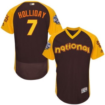 Cardinals #7 Matt Holliday Brown Flexbase Authentic Collection 2016 All-Star National League Stitched MLB Jersey Cardinals #7 Matt Holliday Brown Flexbase Authentic Collection 2016 All-Star National League Stitched MLB Jersey