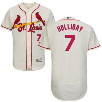 Cardinals #7 Matt Holliday Cream Flexbase Authentic Collection Stitched MLB Jersey Cardinals #7 Matt Holliday Cream Flexbase Authentic Collection Stitched MLB Jersey