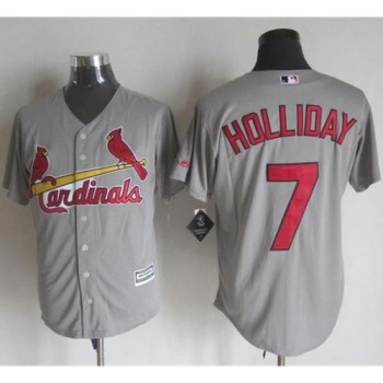 Cardinals #7 Matt Holliday Grey New Cool Base Stitched MLB Jersey Cardinals #7 Matt Holliday Grey New Cool Base Stitched MLB Jersey