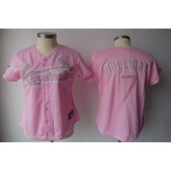Cardinals #7 Matt Holliday Pink Women's Fashion Stitched MLB Jersey Cardinals #7 Matt Holliday Pink Women's Fashion Stitched MLB Jersey