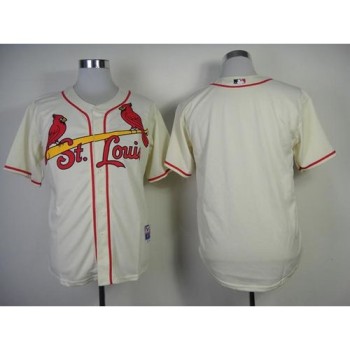 Cardinals Blank Cream Cool Base Stitched MLB Jersey Cardinals Blank Cream Cool Base Stitched MLB Jersey