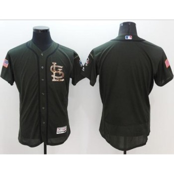 Cardinals Blank Green Flexbase Authentic Collection Salute to Service Stitched MLB Jersey Cardinals Blank Green Flexbase Authentic Collection Salute to Service Stitched MLB Jersey