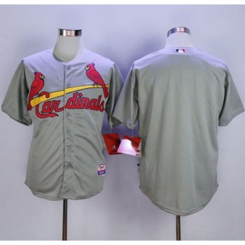 Cardinals Blank Grey Cool Base Stitched MLB Jersey Cardinals Blank Grey Cool Base Stitched MLB Jersey