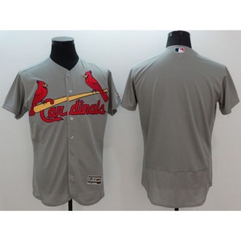 Cardinals Blank Grey Flexbase Authentic Collection Stitched MLB Jersey Cardinals Blank Grey Flexbase Authentic Collection Stitched MLB Jersey