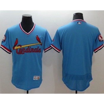 Cardinals Blank Light Blue Flexbase Authentic Collection Cooperstown Stitched MLB Jersey Cardinals Blank Light Blue Flexbase Authentic Collection Cooperstown Stitched MLB Jersey