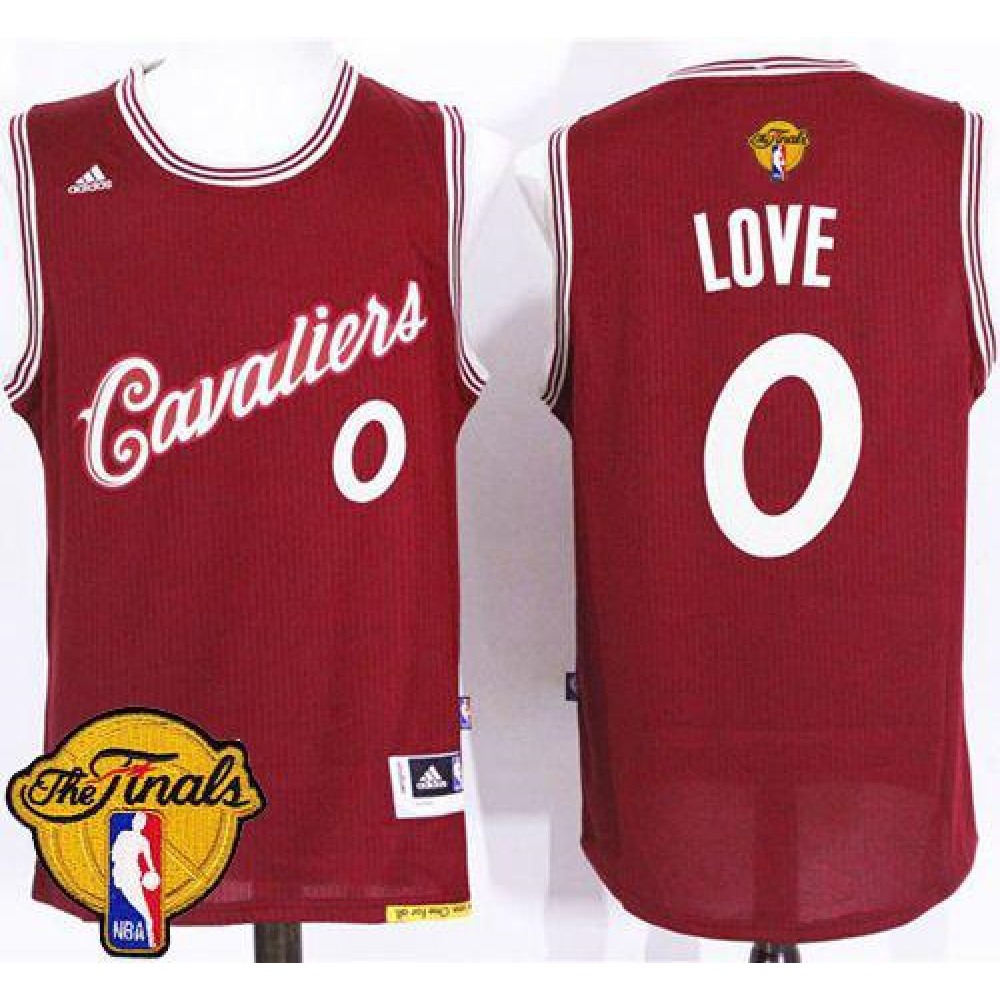 Cavaliers #0 Kevin Love Red 2015-2016 Christmas Day The Finals Patch Stitched NBA Jersey