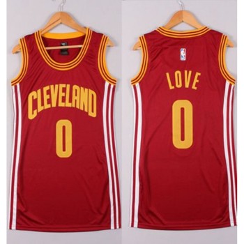 Cavaliers #0 Kevin Love Red Women's Dress Stitched NBA Jersey Cavaliers #0 Kevin Love Red Women's Dress Stitched NBA Jersey