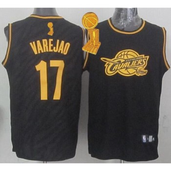 Cavaliers #17 Anderson Varejao Black Precious Metals Fashion The Champions Patch Stitched NBA Jersey Cavaliers #17 Anderson Varejao Black Precious Metals Fashion The Champions Patch Stitched NBA Jersey