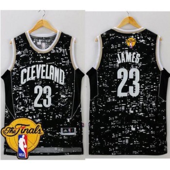 Cavaliers #23 LeBron James Black City Light The Finals Patch Stitched NBA Jersey Cavaliers #23 LeBron James Black City Light The Finals Patch Stitched NBA Jersey