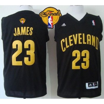 Cavaliers #23 LeBron James Black Fashion The Finals Patch Stitched NBA Jersey Cavaliers #23 LeBron James Black Fashion The Finals Patch Stitched NBA Jersey