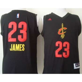 Cavaliers #23 LeBron James Black New Fashion Stitched NBA Jersey Cavaliers #23 LeBron James Black New Fashion Stitched NBA Jersey