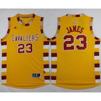 Cavaliers #23 LeBron James Gold Throwback Classic Stitched NBA Jersey Cavaliers #23 LeBron James Gold Throwback Classic Stitched NBA Jersey